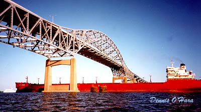 Duluth High Bridge with Ship